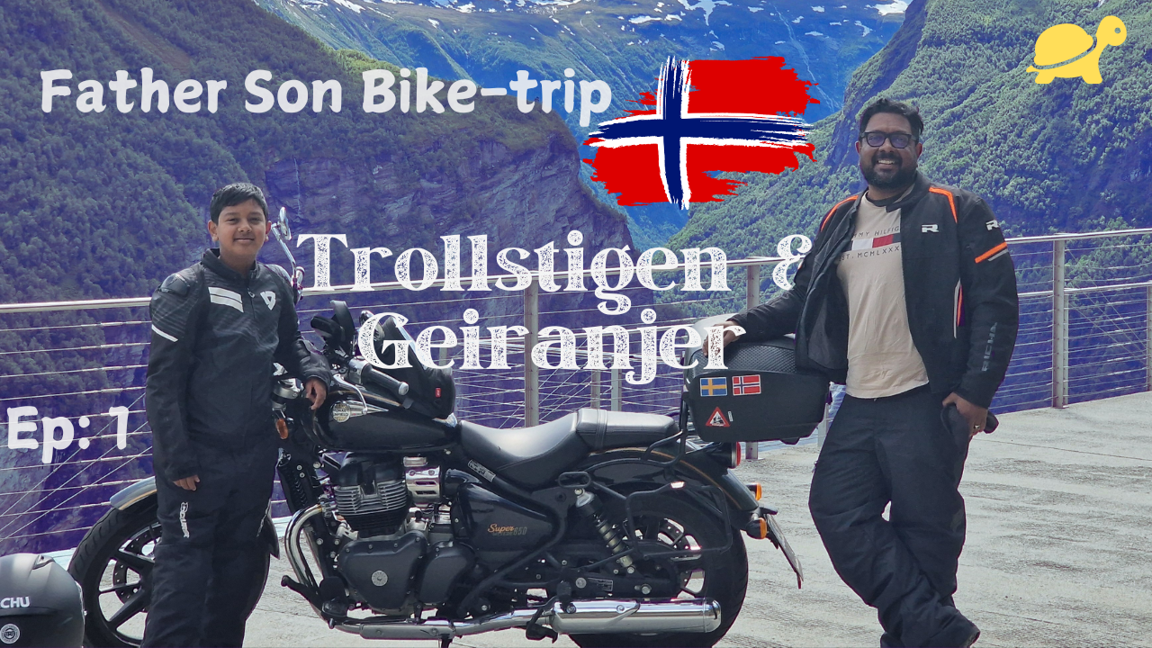 Epic Father-Son Road Trip on a Royal Enfield: Finland to Norway Adventure